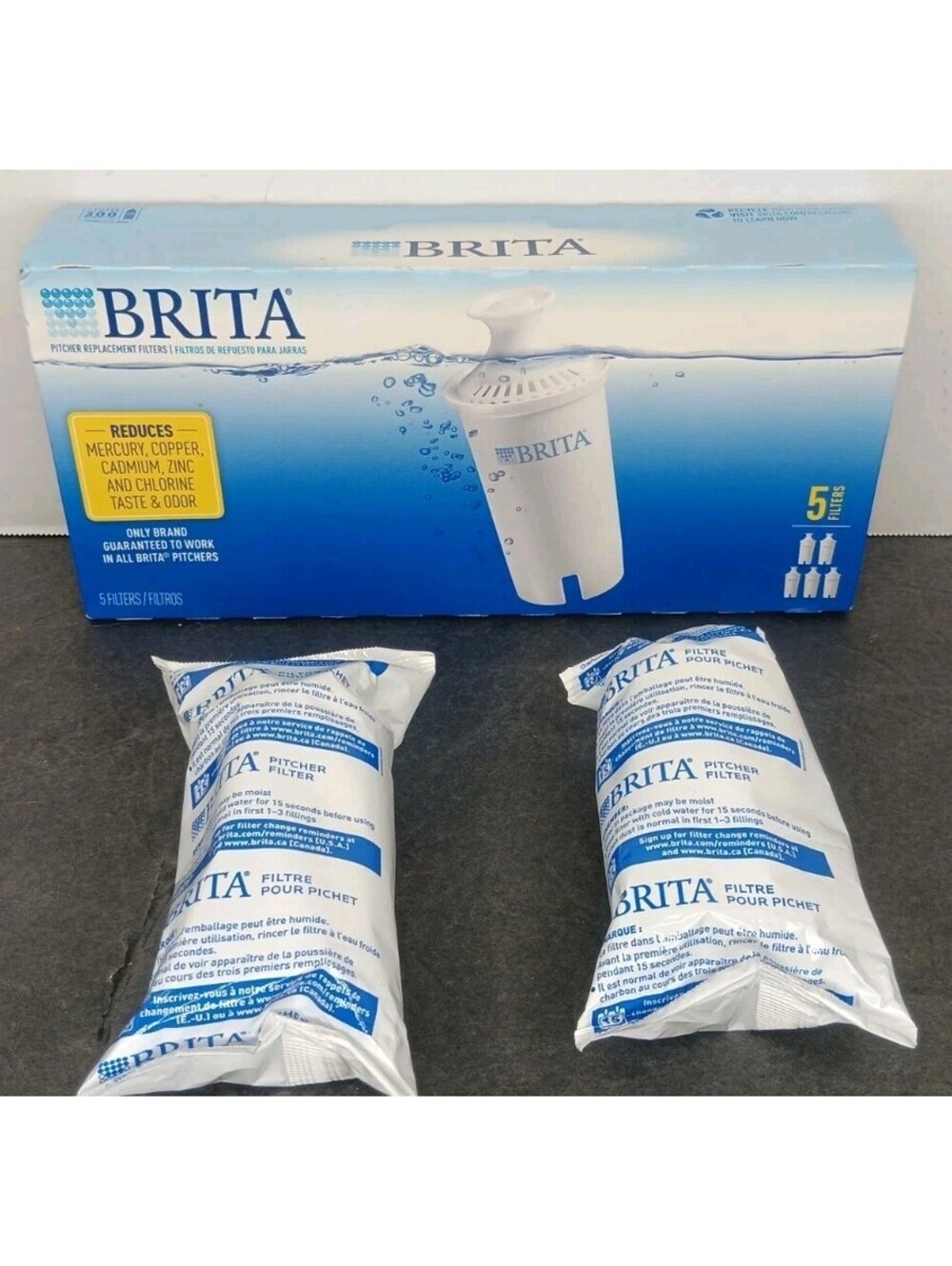 7 Genuine Brita Standard Replacement Water Filters New Sealed